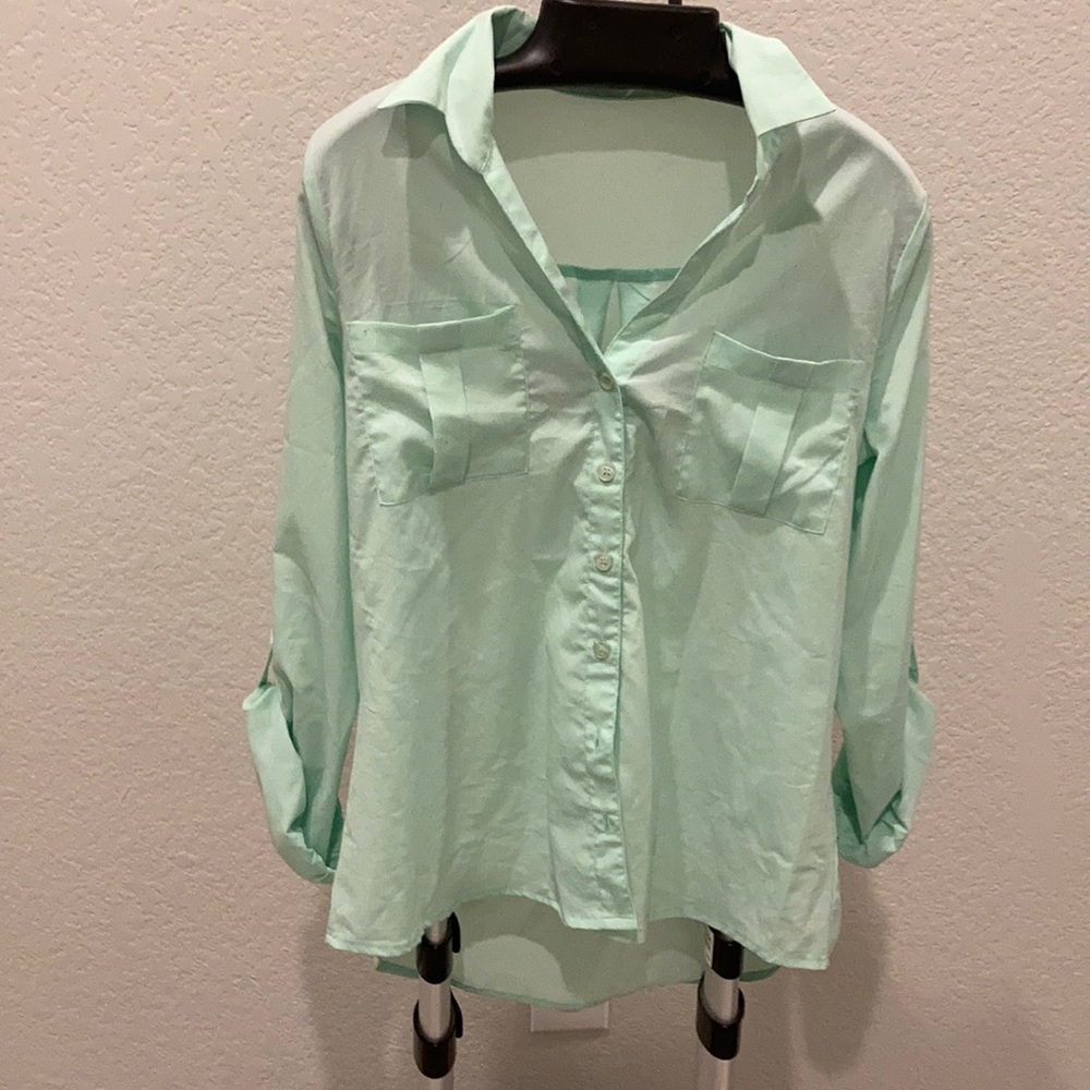 Mint button down - Picture 3 of 4